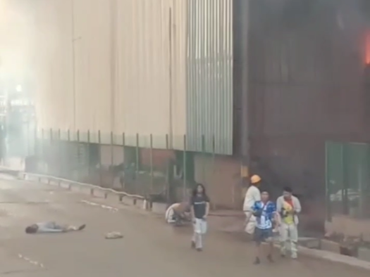 Tungku nikel meledak, Morowali, Sulawesi Tengah.