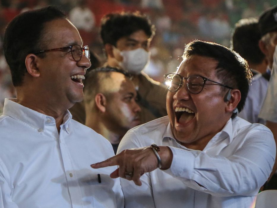 Calon presiden dan wakil presiden nomor urut 1 Anies Baswedan dan Muhaimin Iskandar 