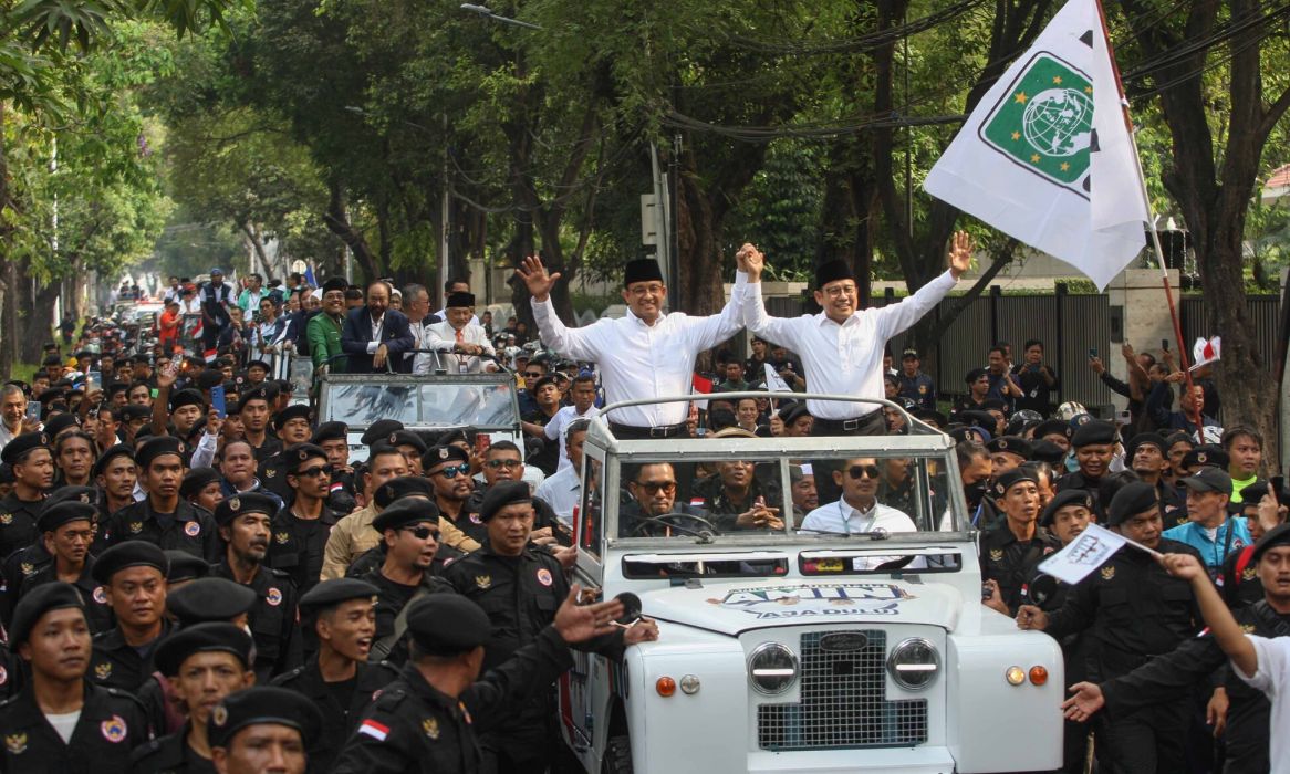 Pasangan capres-cawapres Koalisi Perubahan Anies Baswedan-Muhaimin Iskandar