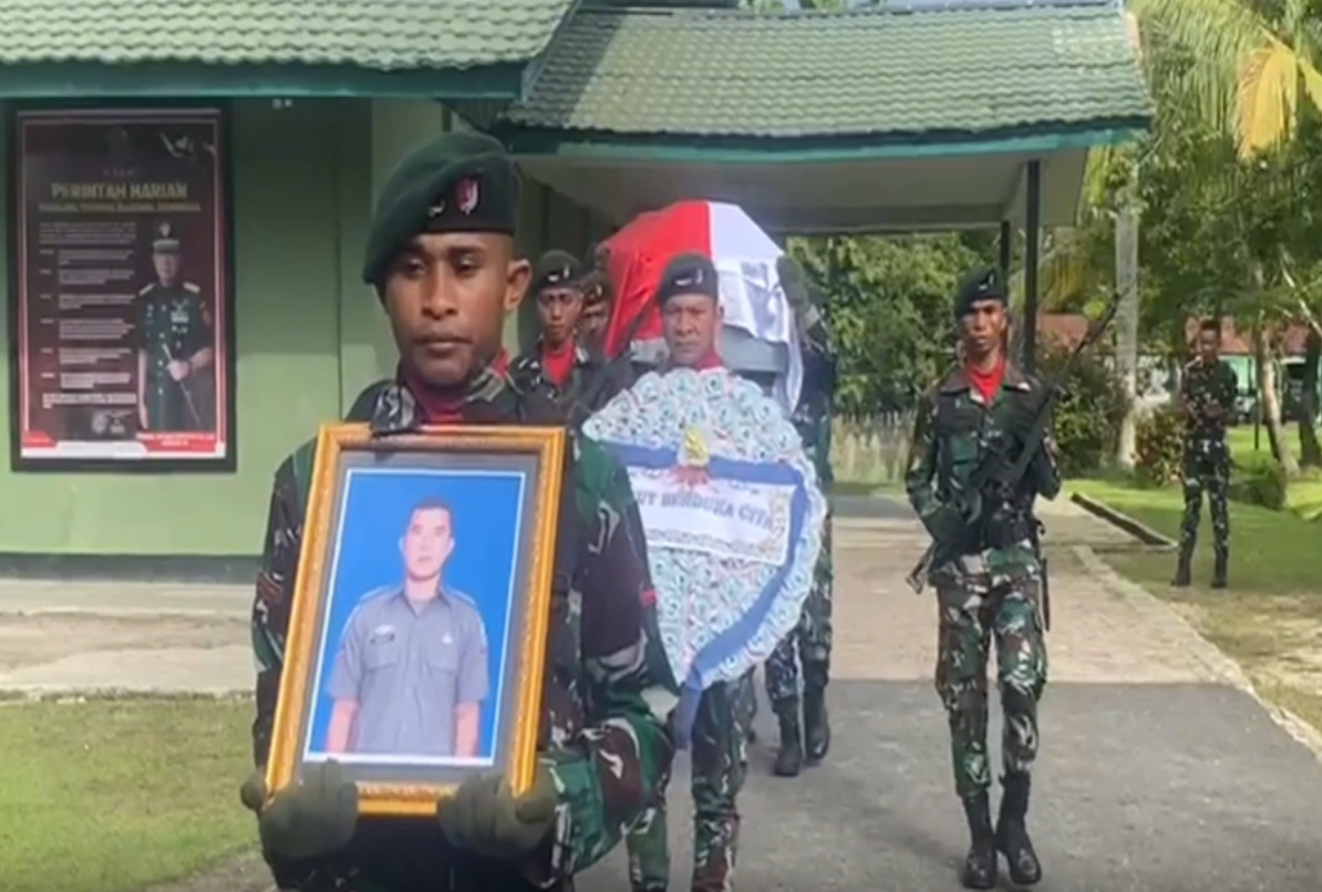 Prajurit TNI yang Ditembak KKB Papua Berasal dari Batalyon Yonif 133/YS Padang  