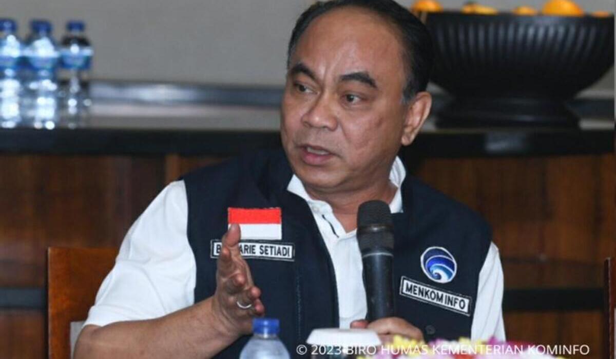 Menkominfo Budi Arie Setiadi di Jakarta Pusat, Minggu, 31 Desember 2023.