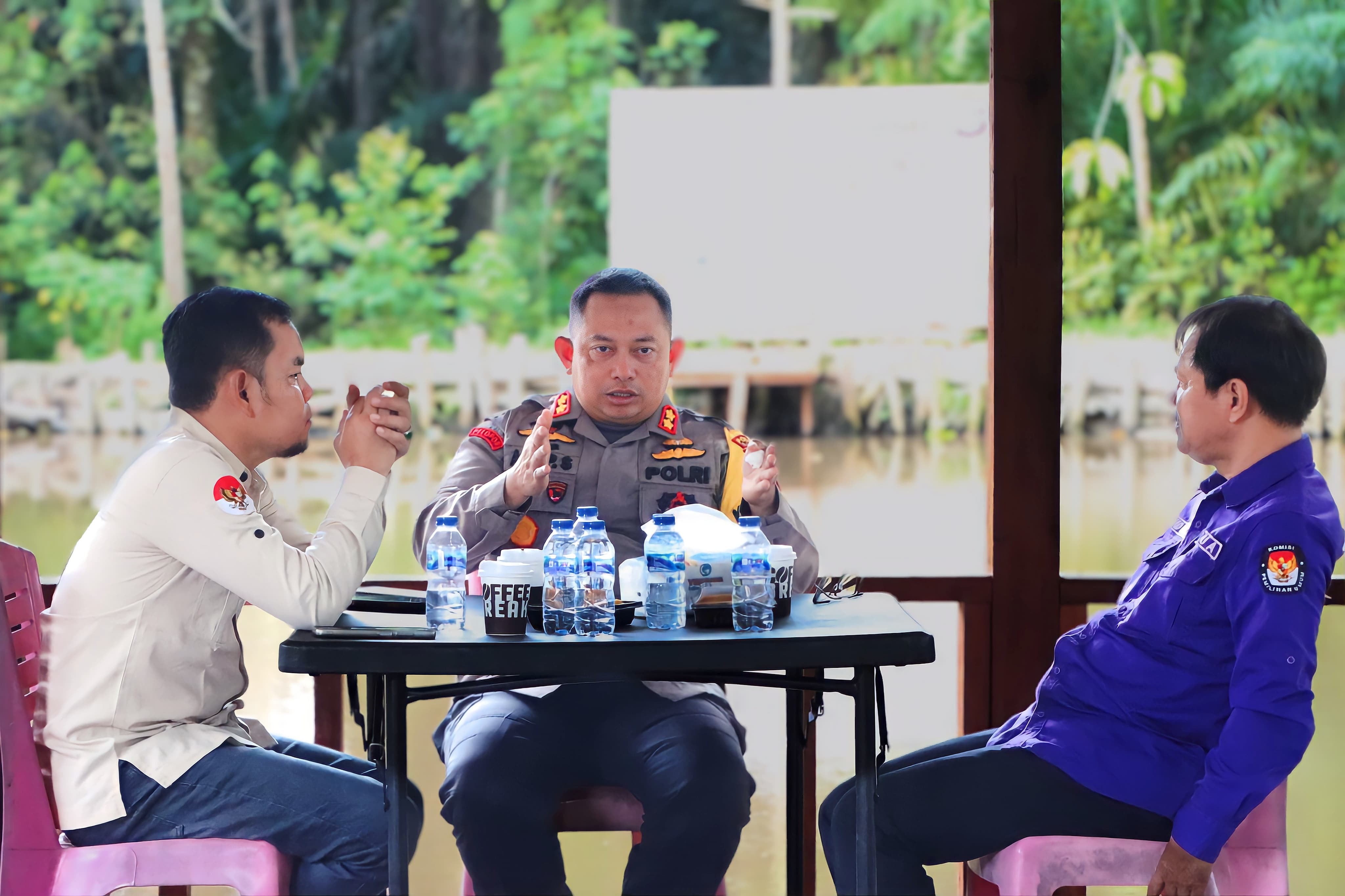 Polres, KPU, dan Bawaslu Siak Perkuat Sinergi Ciptakan Pemilu Damai