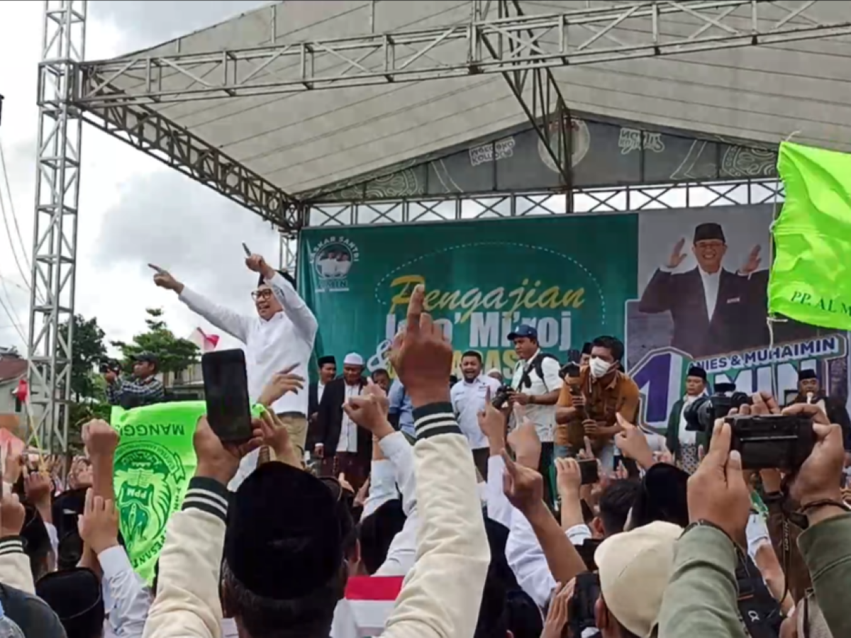 Kampanye Muhaimin Iskandar di Wonosobo.