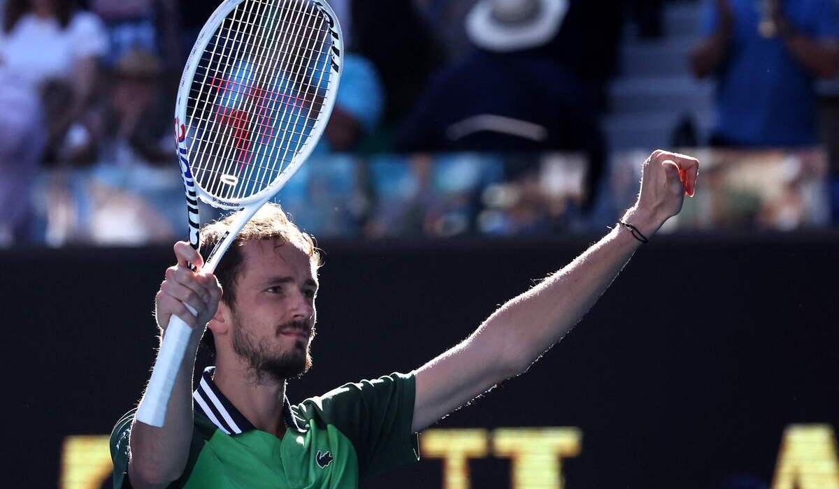 Petenis Rusia, Daniil Medvedev, di Australia Terbuka.