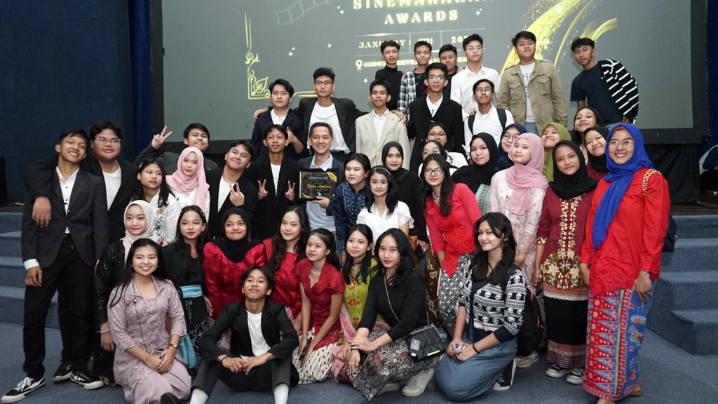 SMA Negeri 6 Jakarta menggelar kegiatan ekstrakulikuler 'Sinemahakam Awards' di di Gedung Pertunjukan Bulungan, Jakarta Selatan.