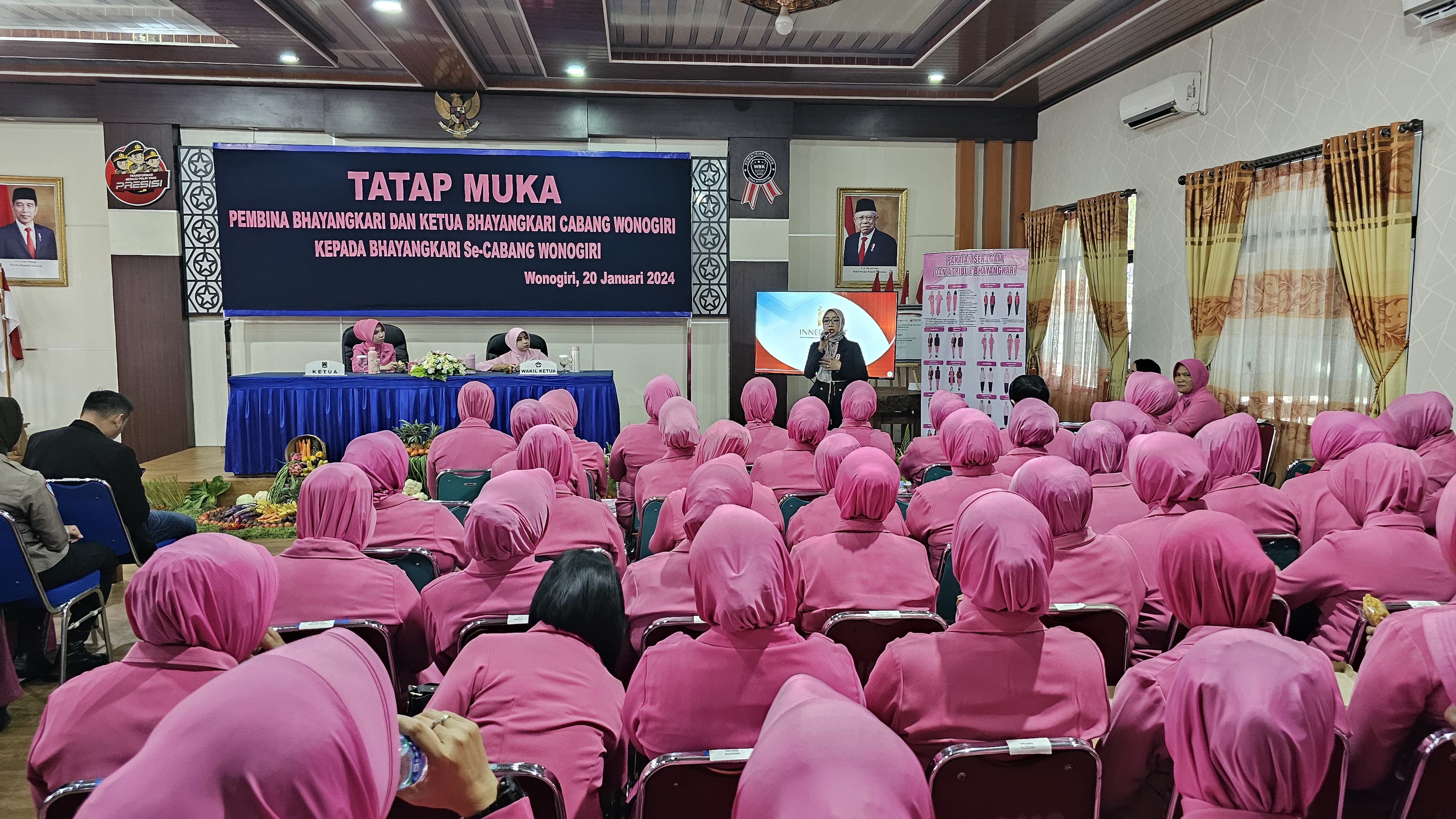 Acara 'Beauty Lifestyle Innerlight' di Aula Mapolres Wonogiri, Jawa Tengah.