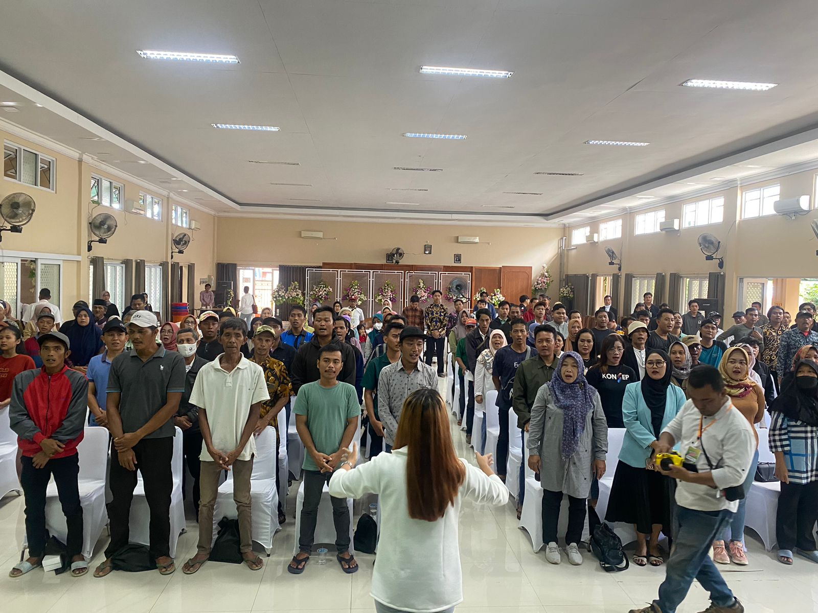 Kegiatan  Seminar Literasi Digital Komunitas Seni Purbalingga di Wisma Tien Catering, Kabupaten Purbalingga, Selasa (16/1).