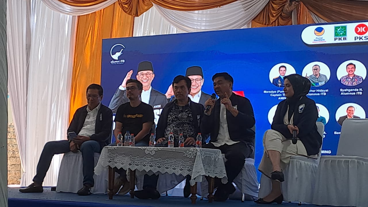  Deklarasi Alumni ITB Pejuang Perubahan untuk pasangan AMIN di Jakarta, Sabtu (20/1/2024).