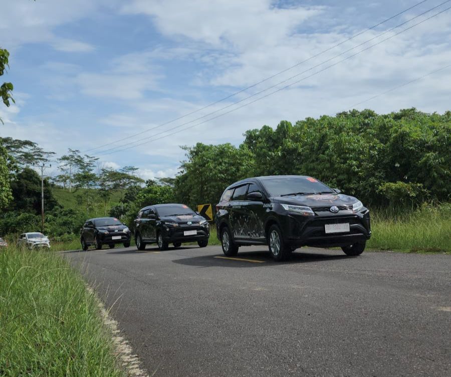 Perjalanan Daihatsu Terios 7 Wonders menempuh jarak 390 kilometer dengan berbagai medan yang harus dilewati.