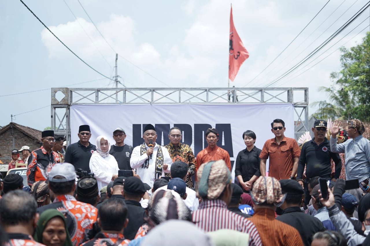 Acara pawai pelepasan Harda Kiswaya di Sleman, Yogyakarta, Rabu (31/1).