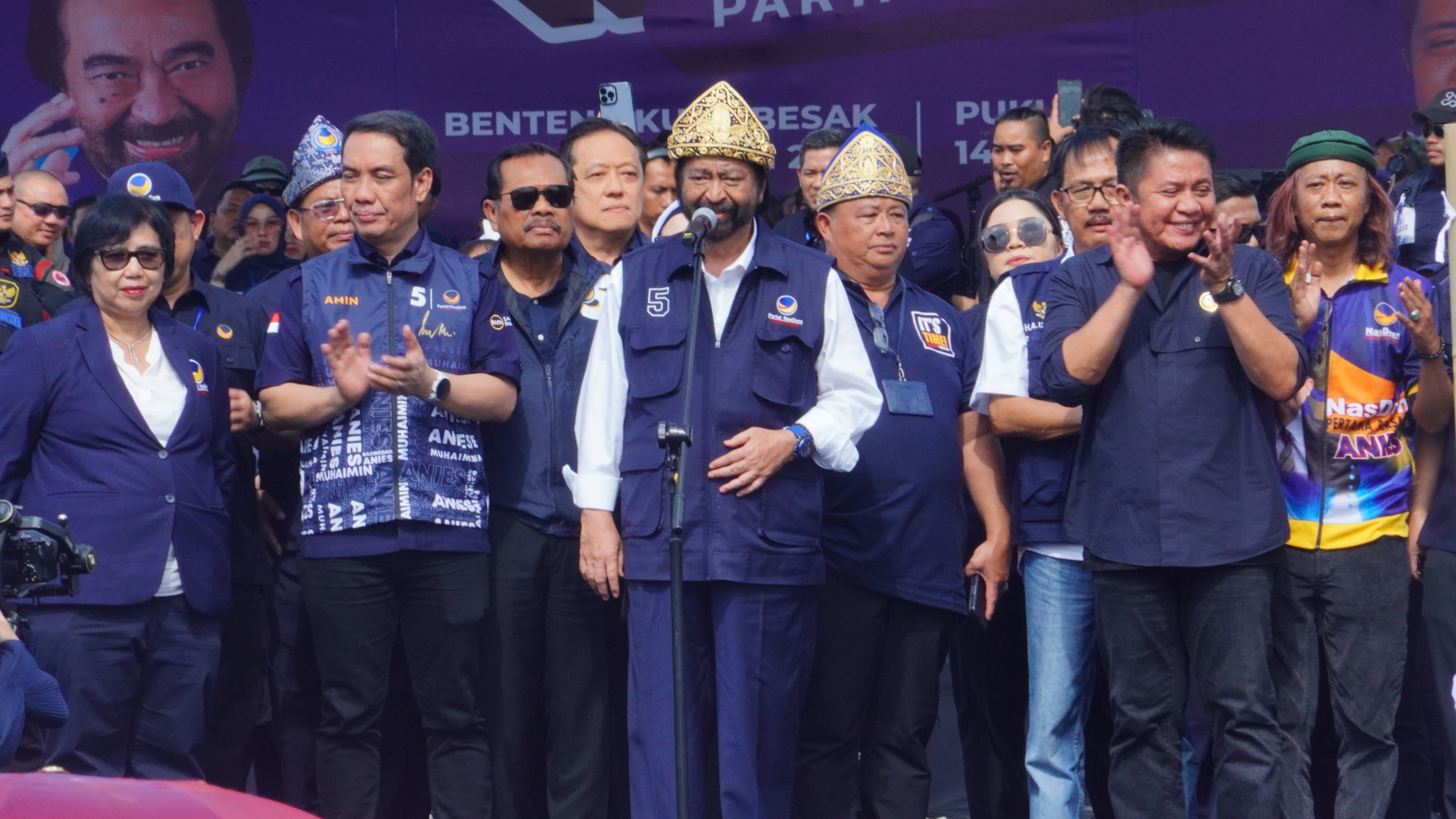 Ketua Umum Partai NasDem Surya Paloh berkampanye di Palembang (Dok NasDem)