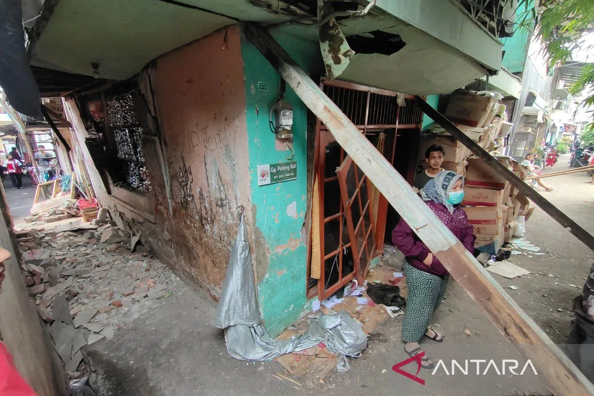 Lokasi ledakan gas elpiji