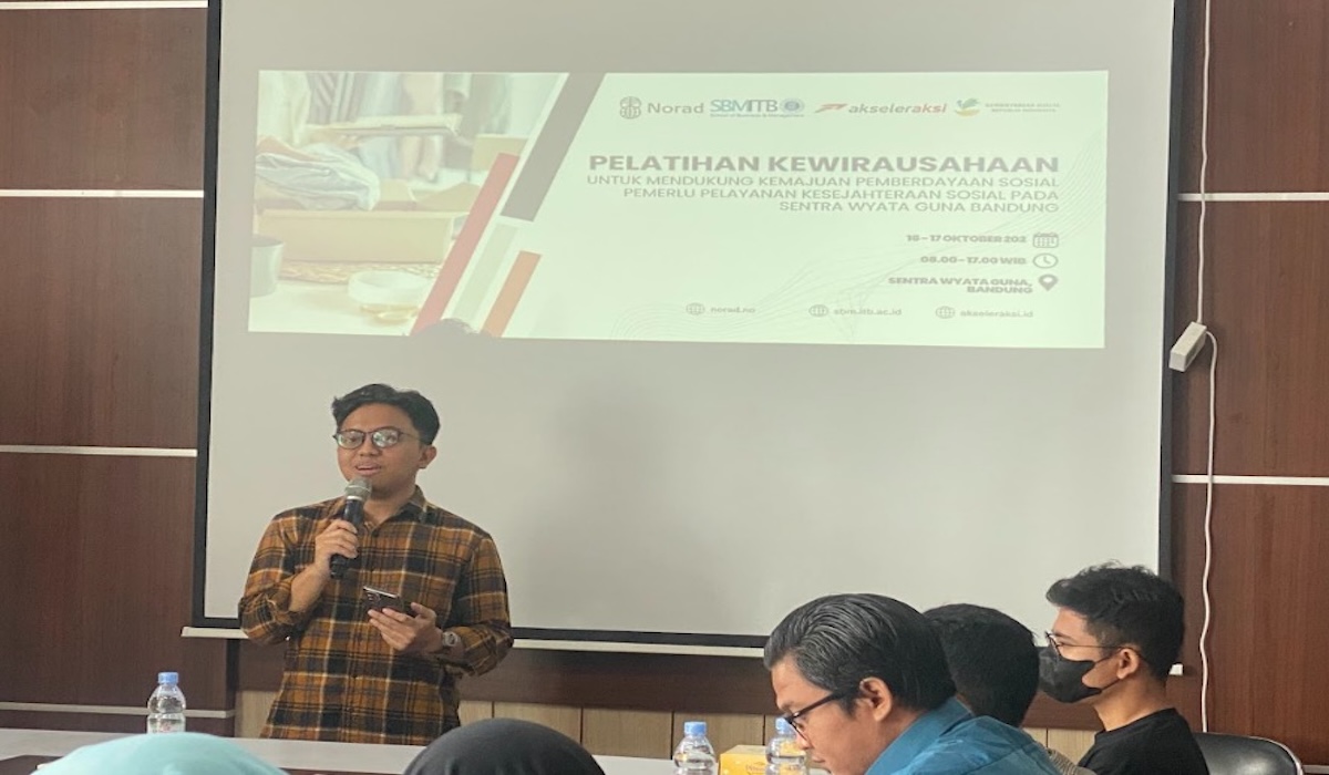 Pelatihan wirausaha yang digelar SBM ITB dengan NORHED