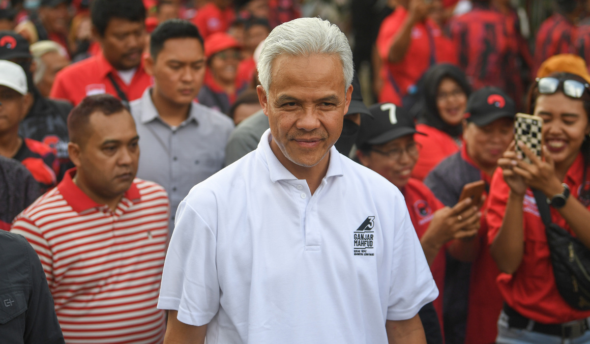 Capres nomor urut 3 Ganjar Pranowo.