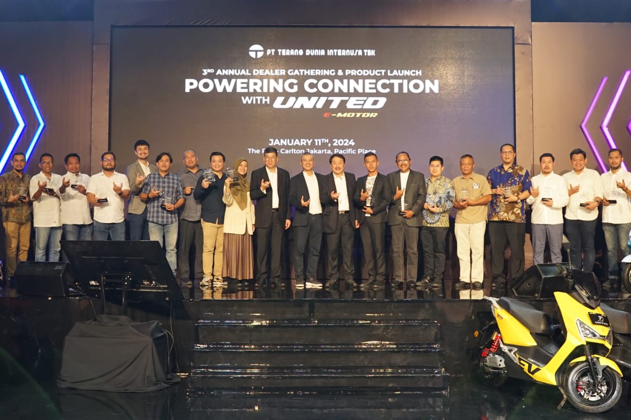 United E-Motor menggelar Dealer Gathering ketiganya baru-baru ini di Ballroom 3 The Ritz-Carlton Jakarta Pacific Place.