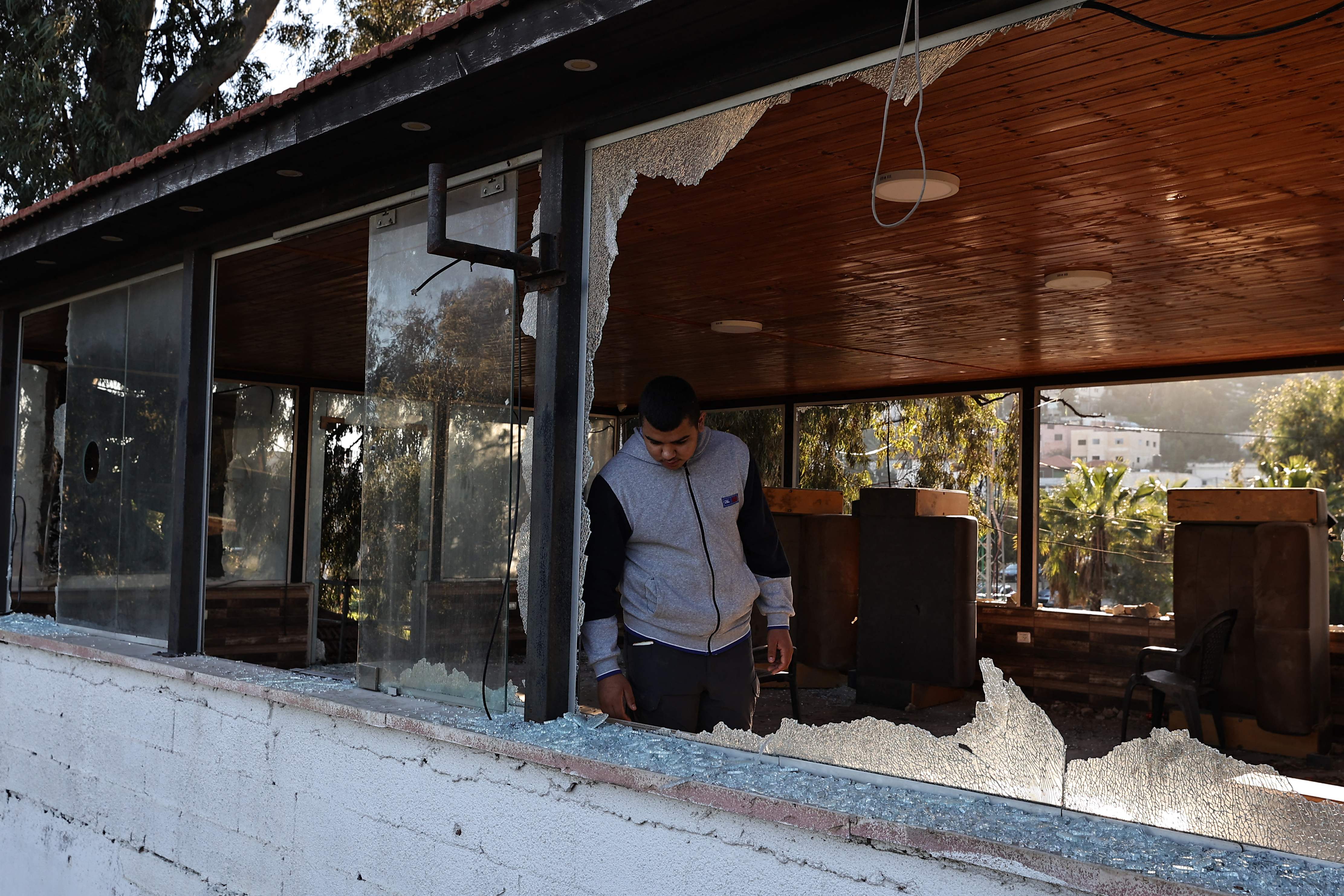 Lokasi penyerangan drone Israel di Jenin, Tepi Barat, yang menewaskan 6 warga Palestina, Minggu (7/1).