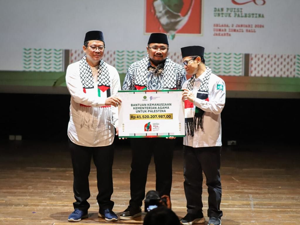 Kemenag Salurkan Bantuan Rp44,8 Miliar untuk Palestina