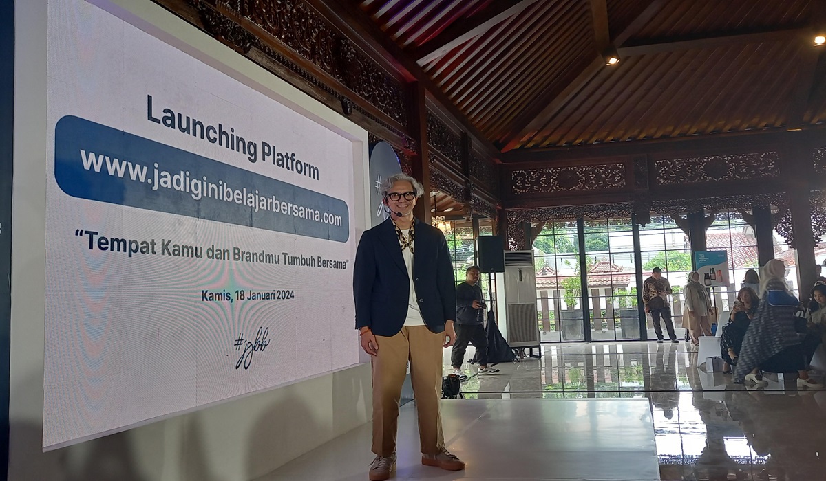 Didiet Maulana saat peluncuran JGBB di Dewandaru, Jakarta (18/1). 