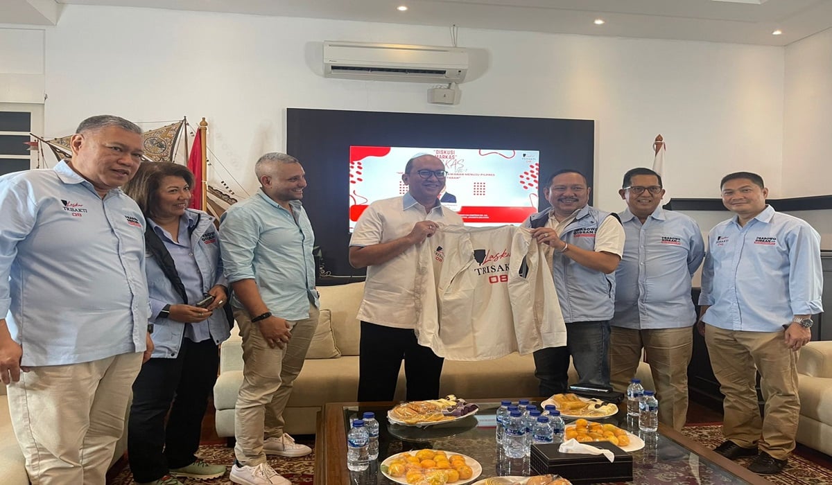TKN Prabowo-Gibran Sambangi Relawan Laskar Trisakti 08