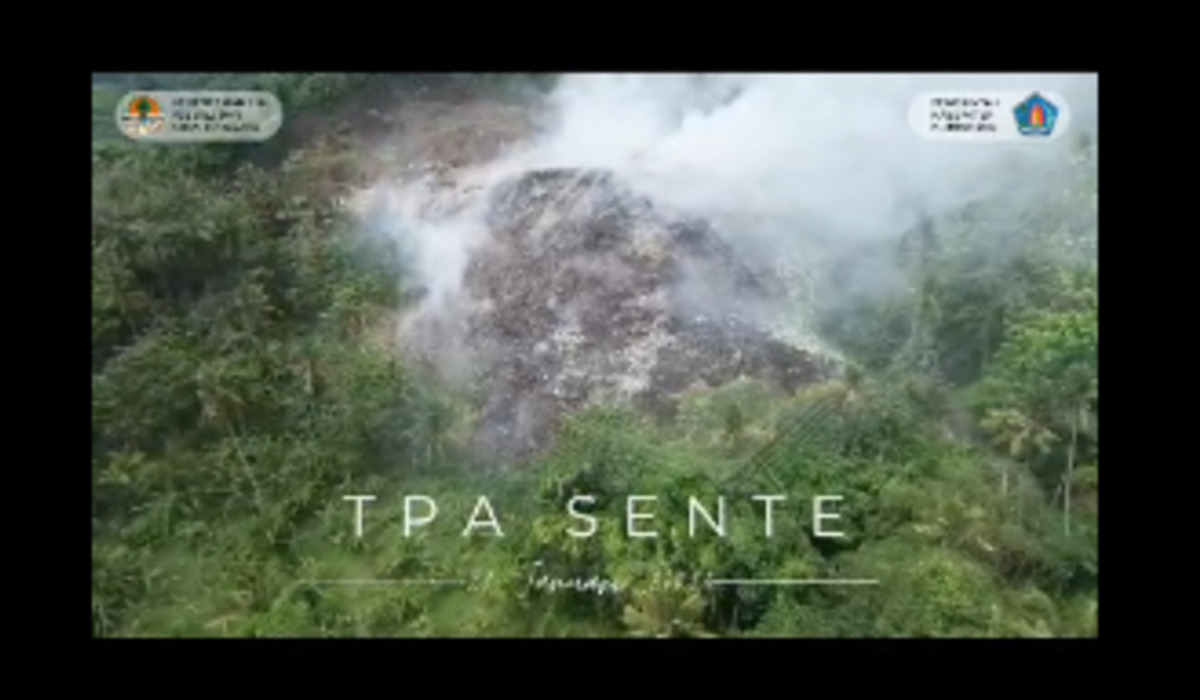 TPA (tempat pembuangan akhir sampah) Sente di Kabupaten Klungkung, Bali.