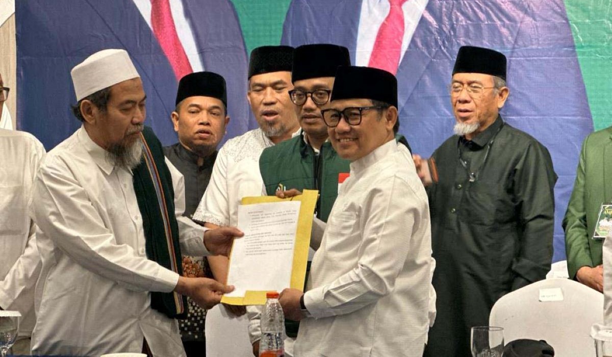 Laskar Santri AMIN secara resmi dideklarasikan di Jawa Timur oleh Muhaimin Iskandar.