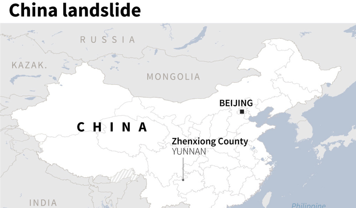 Korban Tertimbun Akibat Tanah Longsor di Yunan Tiongkok Jadi 47 Orang