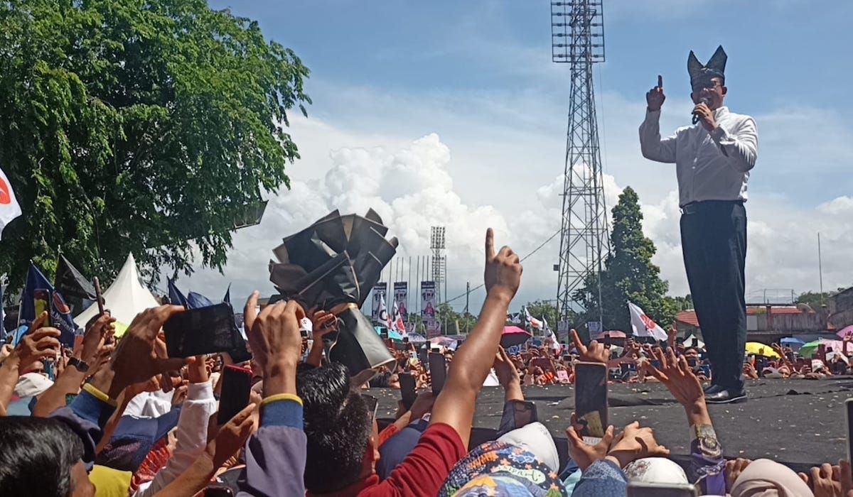 Kampanye Anies Baswedan di Sumatera Barat