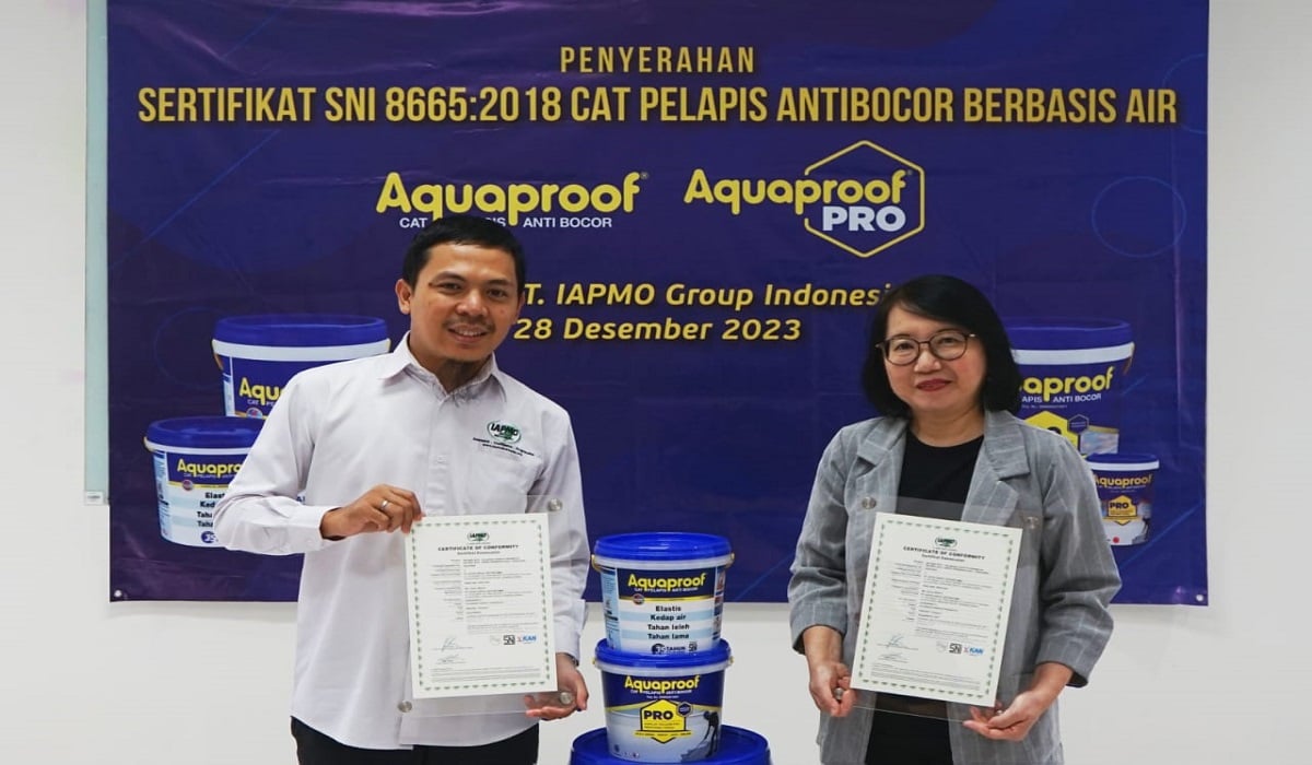 Sertifikat SNI  8665:2018 untuk Aquaproof dan Aquaproof Pro