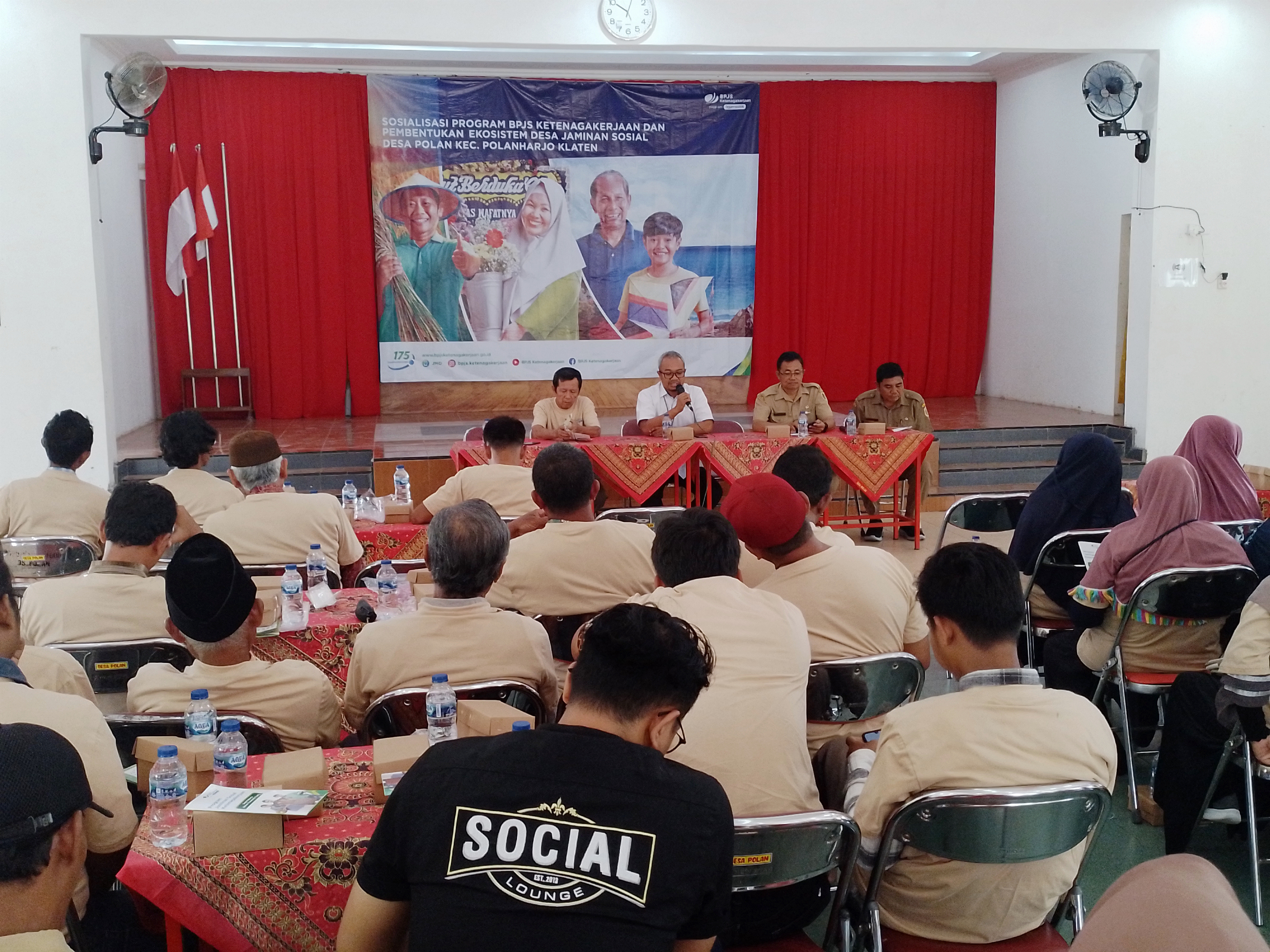 Ilustrasi. Sosialisasi program BPJS Ketenagakerjaan dan pembentukan ekosistem desa di Desa Polan, Senin (11/12)