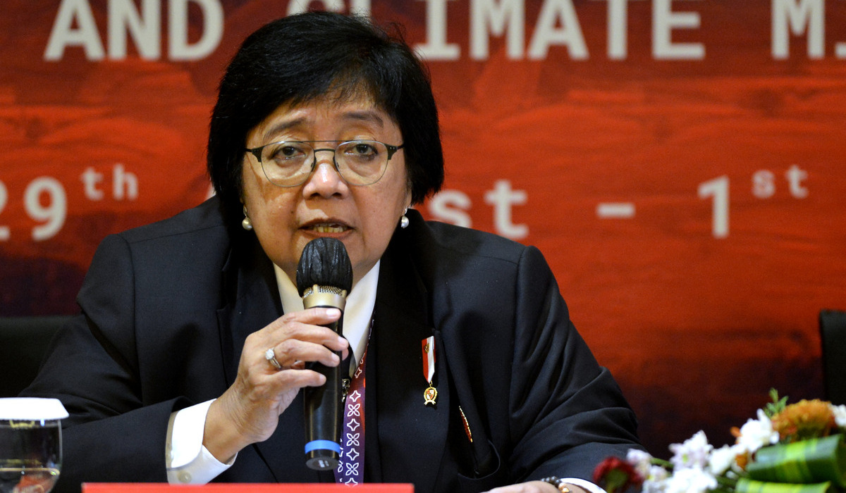 Menteri Lingkungan Hidup dan Kehutanan Siti Nurbaya Bakar.