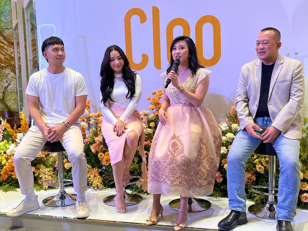 Press Conference Cleo BA Announcement di Plaza Indonesia, Jakarta Sabtu (27/1/2024).