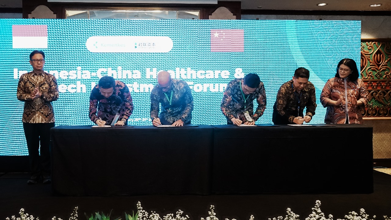 Penandatanganan kerja sama Etana Biotechnologies Indonesia dan BeiGene.