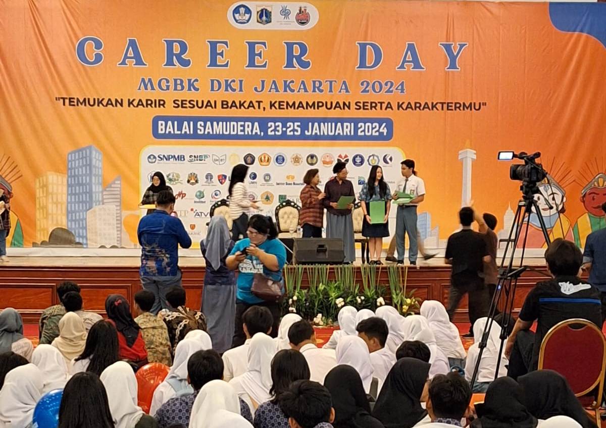 Acara Career Day 2024 MGBK di Balai Samudera, Jakarta Utara, pada 23-25 Januari 2024.