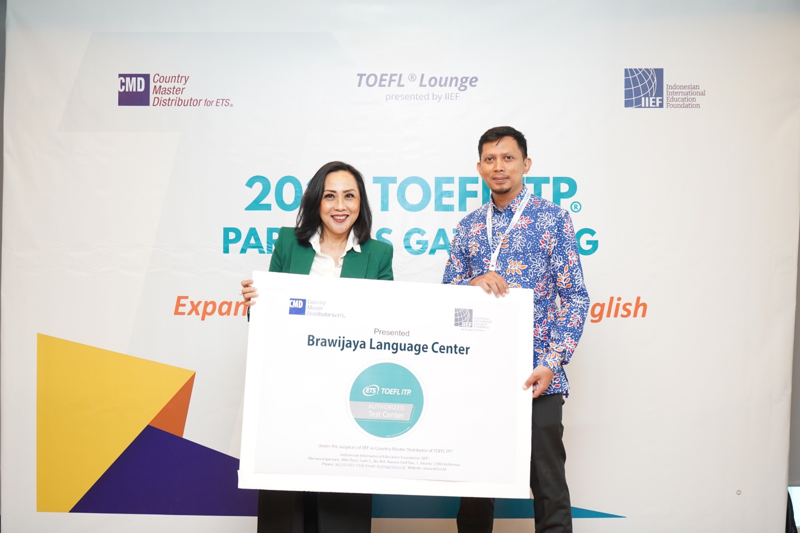 Acara 2024 TOEFL ITP®️ Partners Gathering di JS Luwansa, Jakarta Selatan, Kamis (25/1/2024).