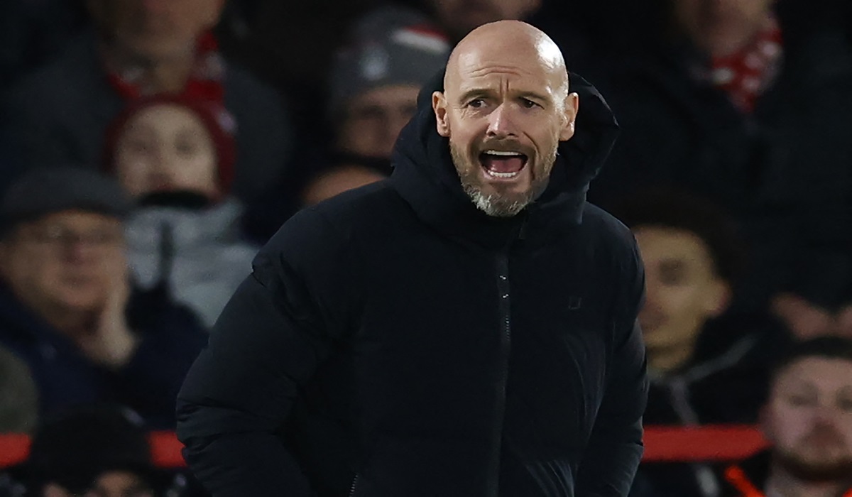 Pelatih Manchester United Erik ten Hag