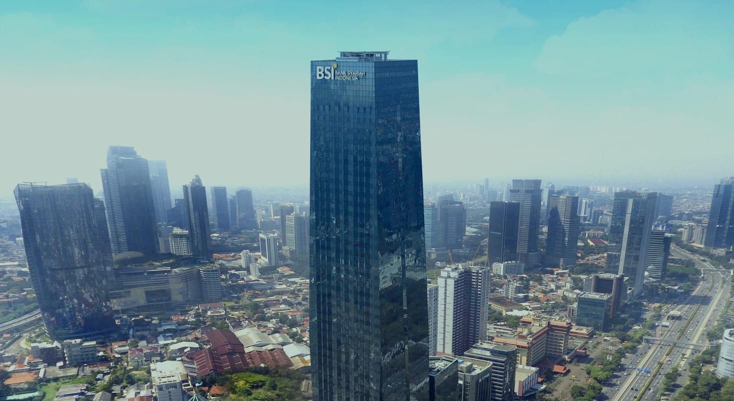 Gedung Bank Syariah Indonesia (BSI) di Jakarta.
