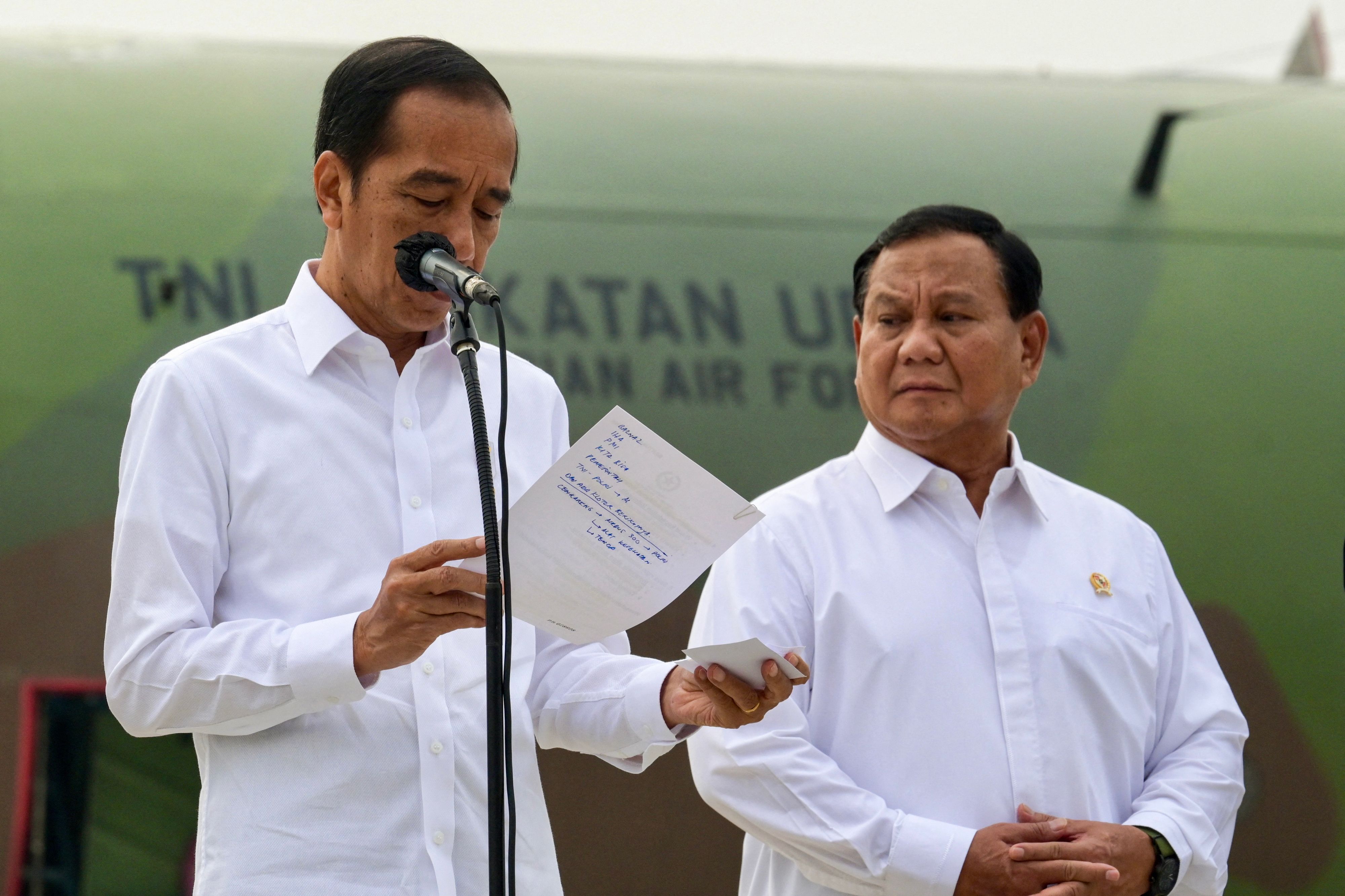 Presiden Joko Widodo dan Prabowo Subianto.