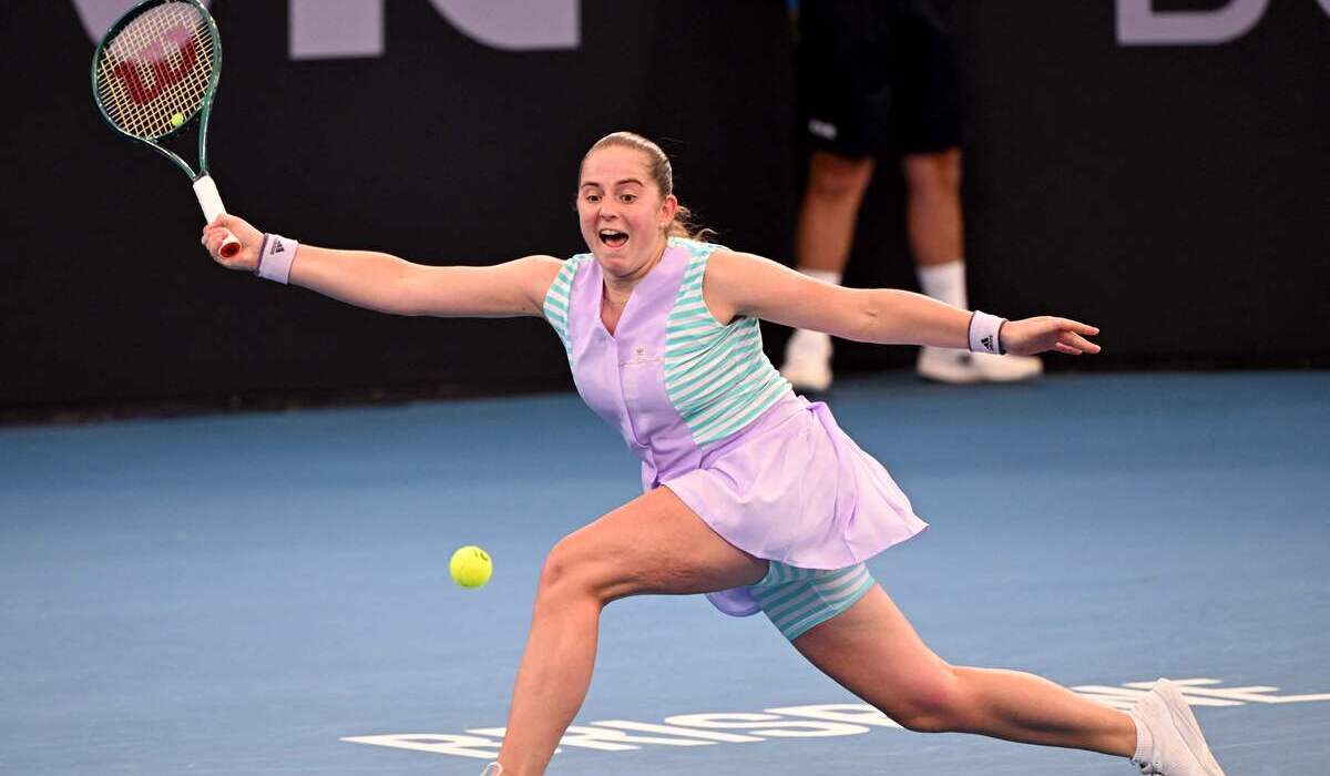 Petenis Latvia Jelena Ostapenko di Brisbane International, 4 Januari 2024.