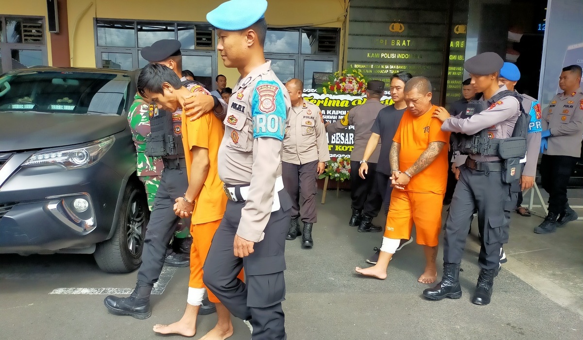Dua preman pelaku penganiayaan sopir angkot hingga tewas di Tasikmalaya.