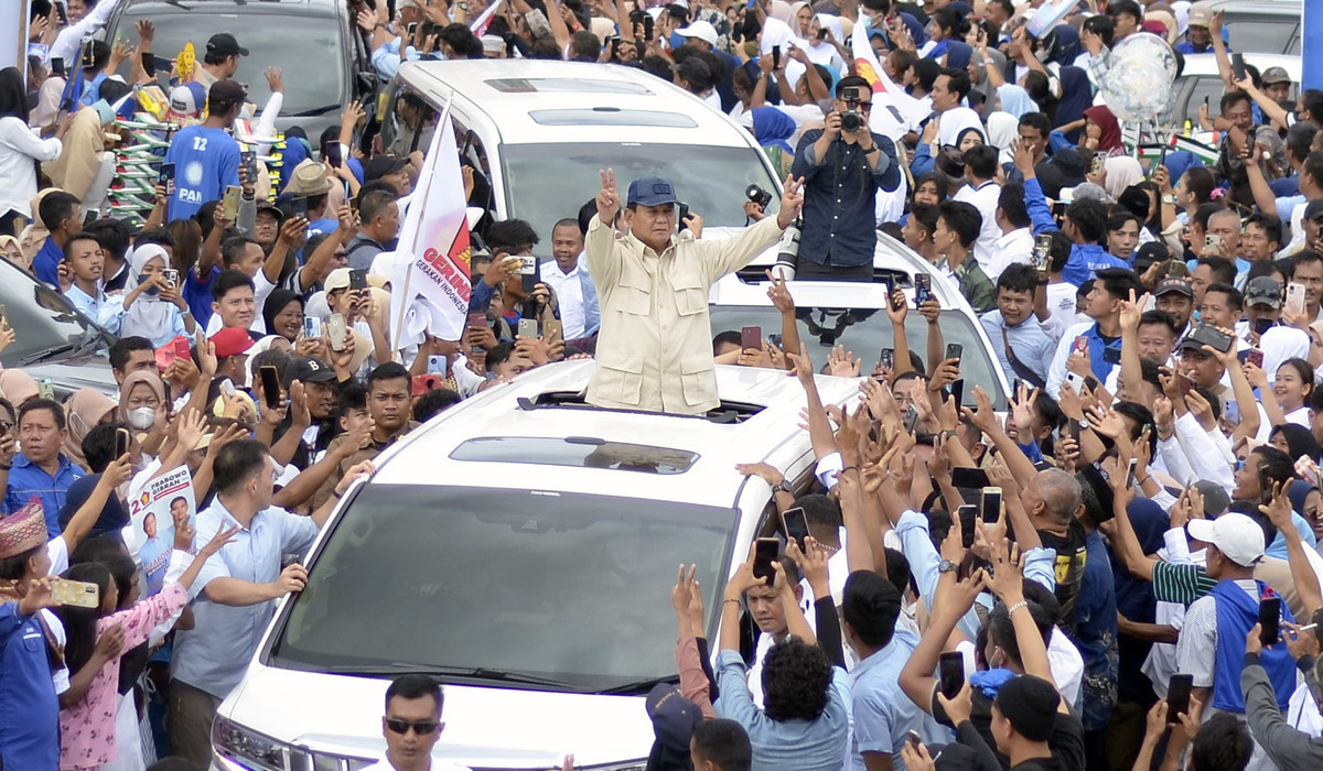 Calon presiden nomor urut 2 Prabowo Subianto.