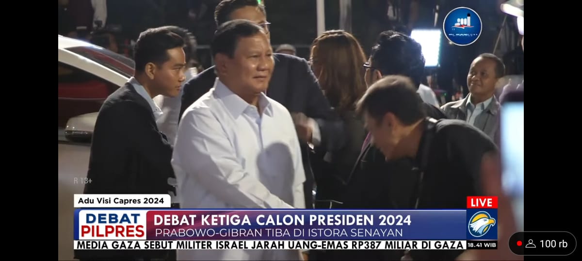  Prabowo-Gibran Berangkat Sama-sama ke Lokasi Debat