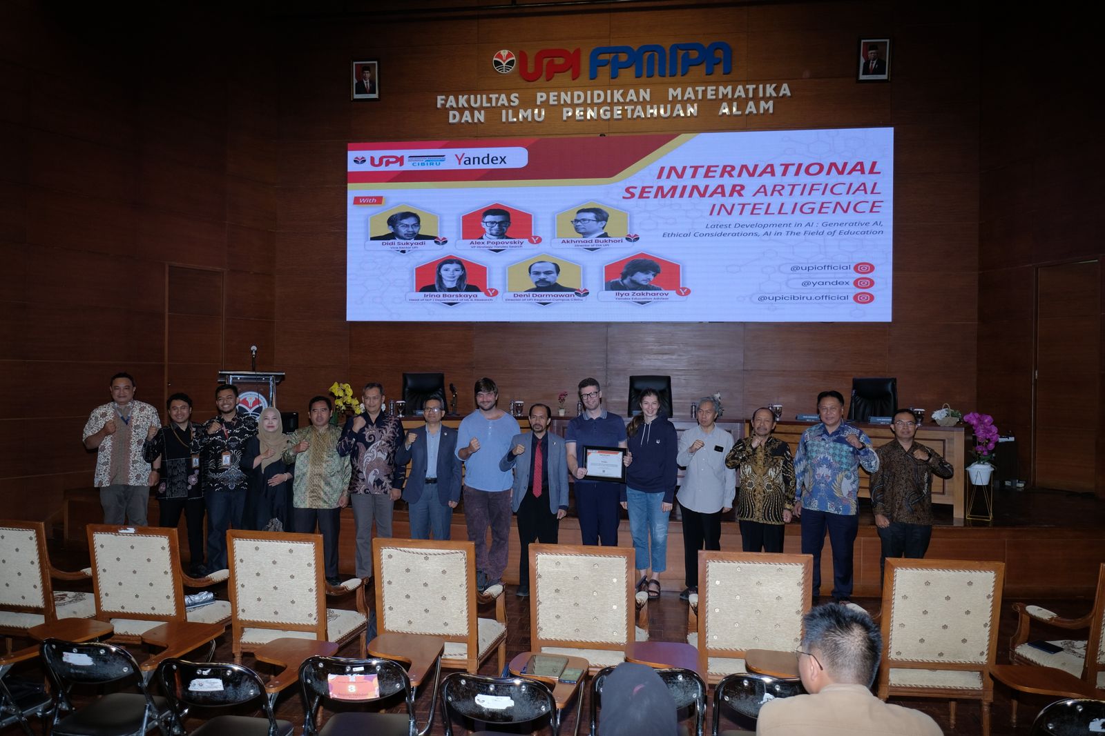 International Seminar Artificial Intelligence yang diselenggarakan Universitas Pendidikan Indonesia (UPI) di Jakarta. 