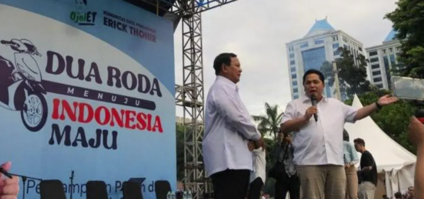 Erick Thohir yakinkan komunitas ojek online tentang kemampuan Prabowo