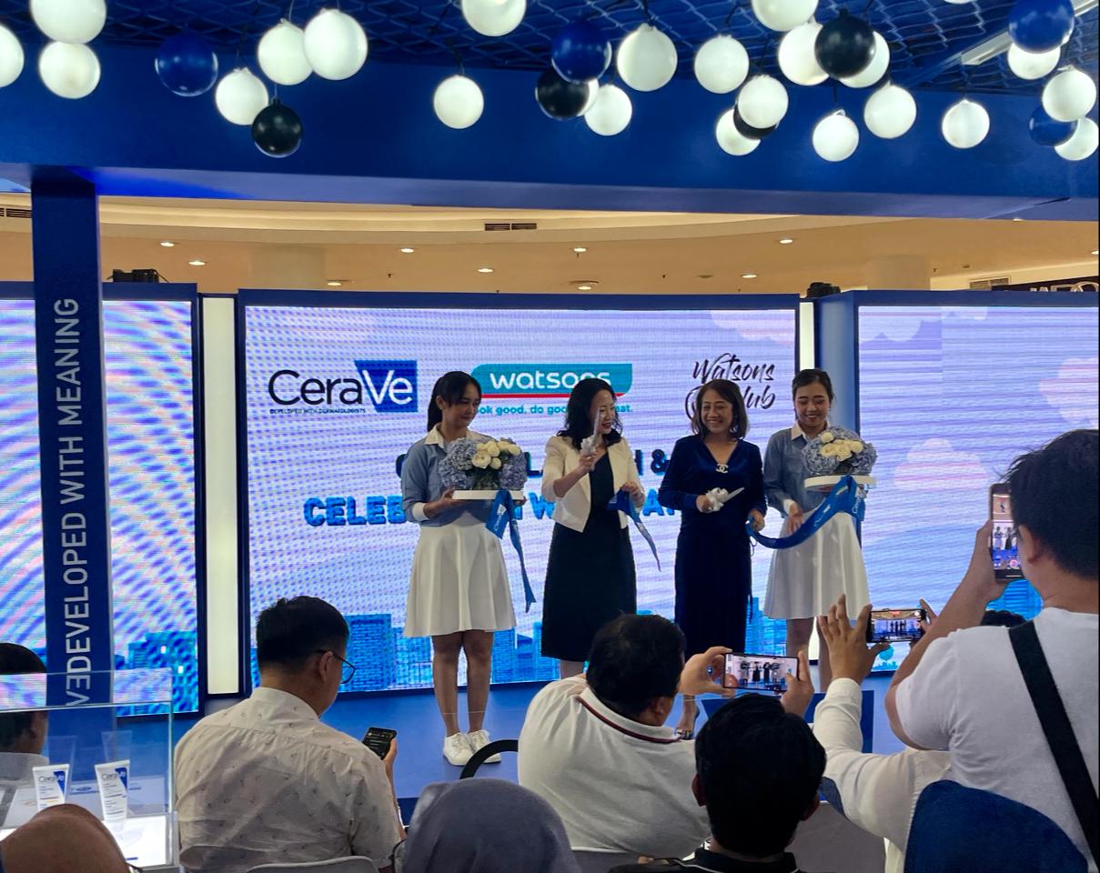 CeraVe dan Watsons menggelar “CeraVe Launch & Celebration with Watsons” di House of CeraVe Main Atrium Senayan City, Jakarta.