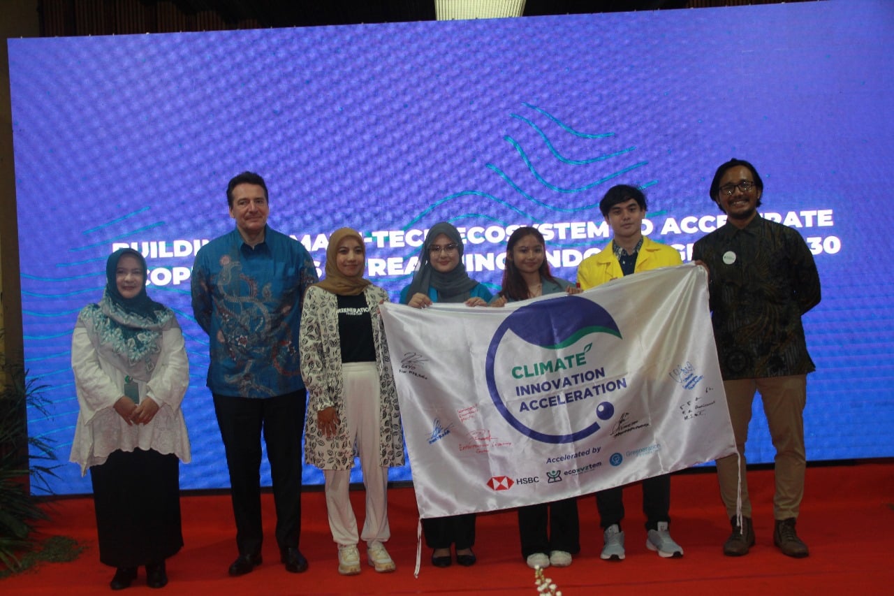 Acara Kick Off Climate Innovation League yang diselenggarakan di Gedung Manggala Wanabakti, Jakarta, Kamis (18/1/2024), 