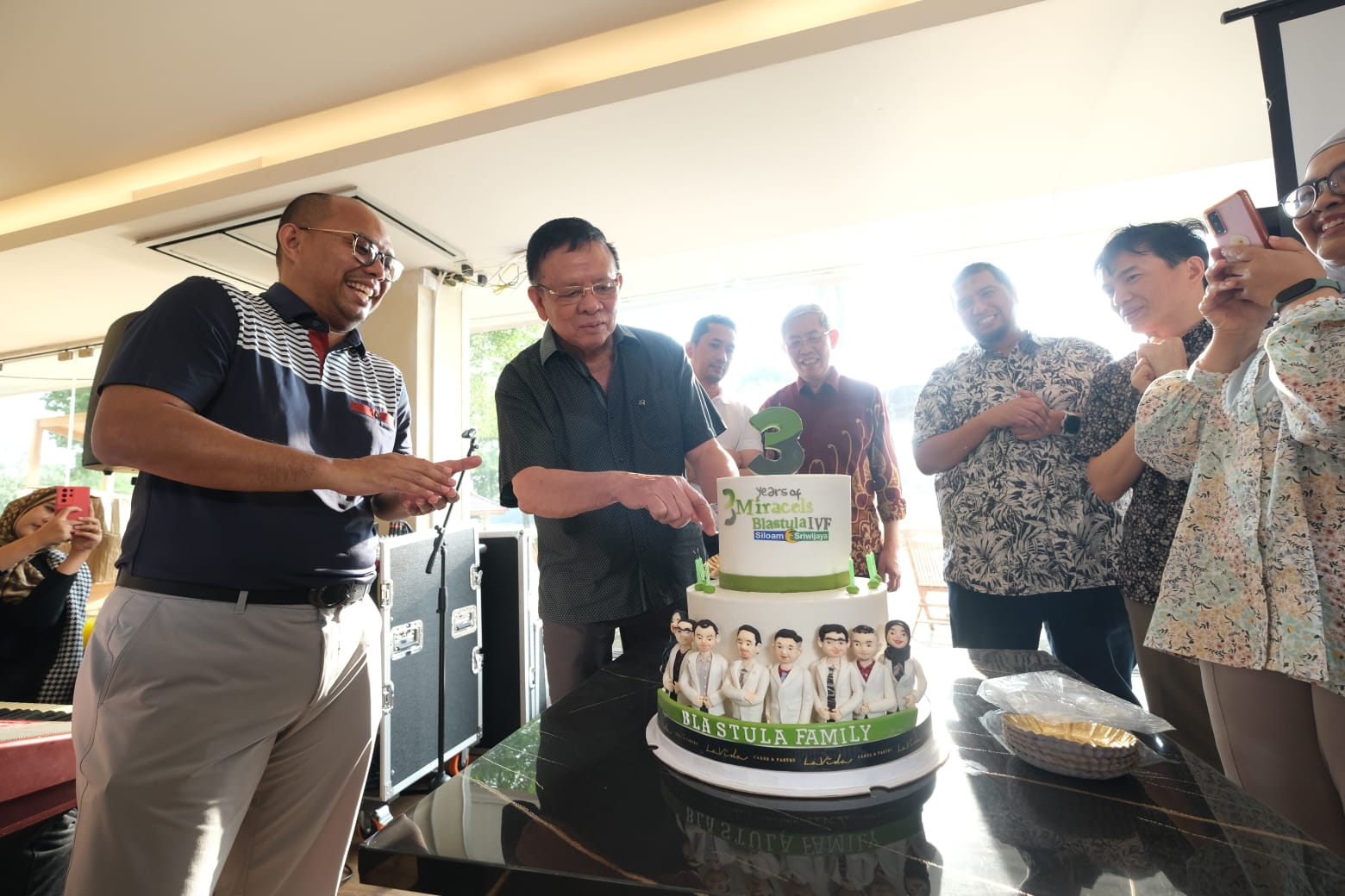Acara perayaan Ulang Tahun Ke-3 Klinik Bayi Tabung Blastula IVF Siloam di The Royal PGC Golf Lounge, Palembang, Sumsel. 