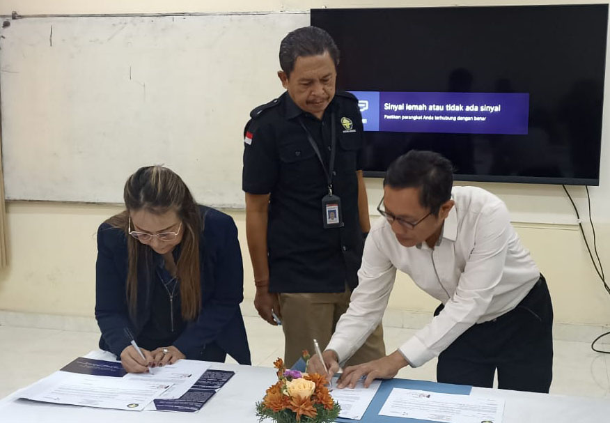 Penandatanganan kerja sama Politeknik Negeri Bali dengan Parallaxnet.