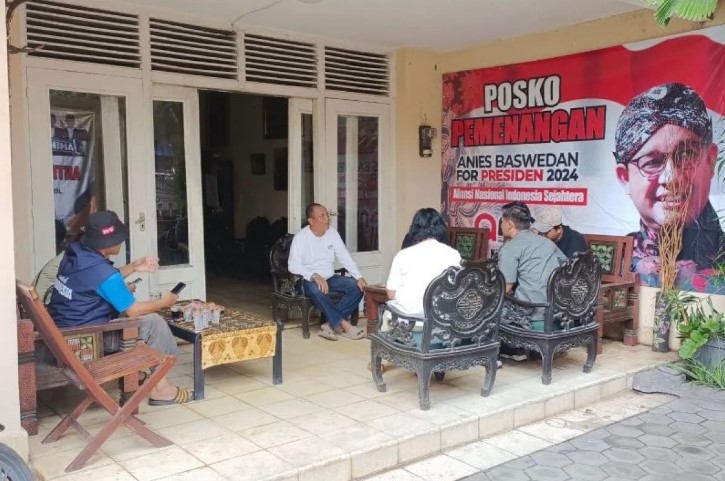 Ketua DPD Aliansi Nasional Indonesia Sejahtera (Amin) Kota Surakarta Abi Ibrahim Hasmi di Surakarta, Jawa Tengah.