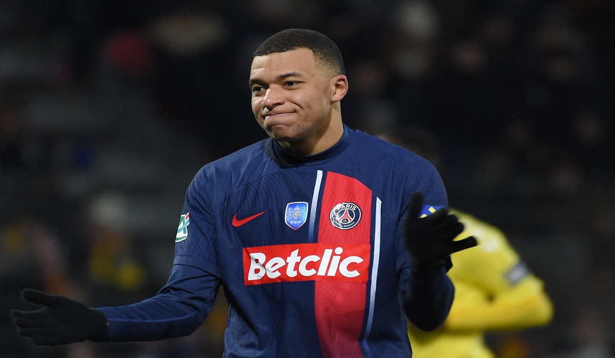 Penyerang PSG Kylian Mbappe
