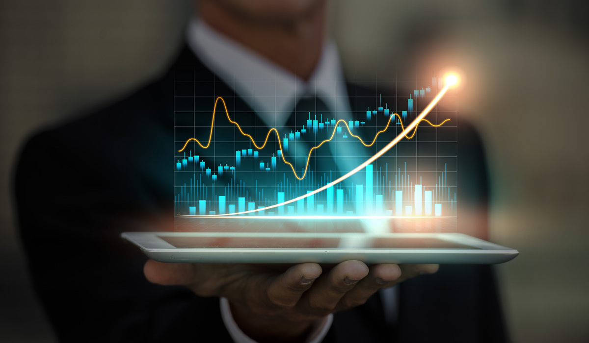 Ilustrasi peningkatan pertumbuhan ekonomi.